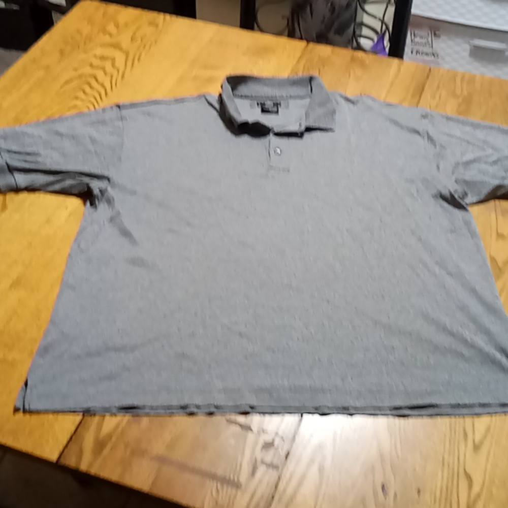 NIKE GOLF MENS XL SHIRT Polo Golf Preowned Short Sleeves Used GRAY Casual Work
